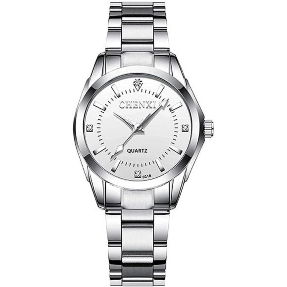 Watches For Women Analog Quartz Silver Stainless Steel Watches Waterproof